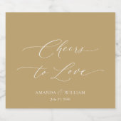 応援ズ結婚シャンパンボトルラベル スパークリングワインラベル (シングルラベル)