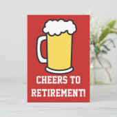 応援ズ·トゥ·リタイアメント·ビールパーティの招待状 招待状 (スタンド正面)