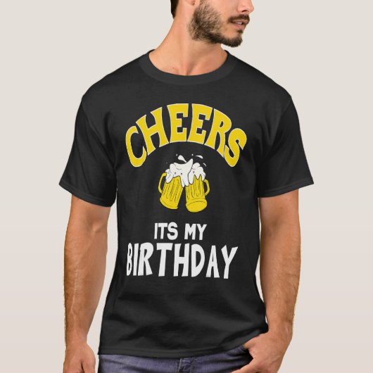 応援ズitsマイ誕生日飲みパーティービール愛好家B Tシャツ (正面)