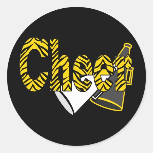 応援ゼブラスタイル ラウンドシール (正面)