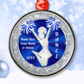 応援ダンスチームギフトクリスマスオーナメント メタルオーナメント