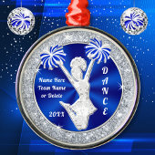 応援ダンスチームギフトクリスマスオーナメント メタルオーナメント