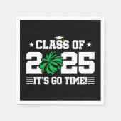 応援チアリーダー2025年上級卒業クラス スタンダードカクテルナプキン (正面)