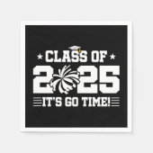 応援チアリーダー2025年上級卒業クラス スタンダードカクテルナプキン (正面)