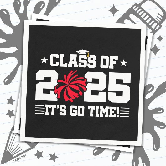 応援チアリーダー2025年上級卒業クラス スタンダードカクテルナプキン