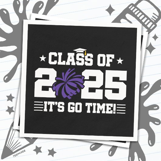 応援チアリーダー2025年上級卒業クラス スタンダードカクテルナプキン