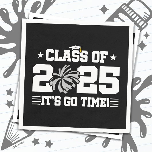 応援チアリーダー2025年上級卒業クラス スタンダードカクテルナプキン