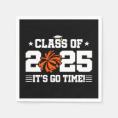 応援チアリーダー2025年上級卒業クラス スタンダードカクテルナプキン (正面)