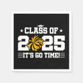 応援チアリーダー2025年上級卒業クラス スタンダードカクテルナプキン (正面)