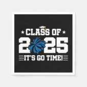 応援チアリーダー2025年上級卒業クラス スタンダードカクテルナプキン (正面)