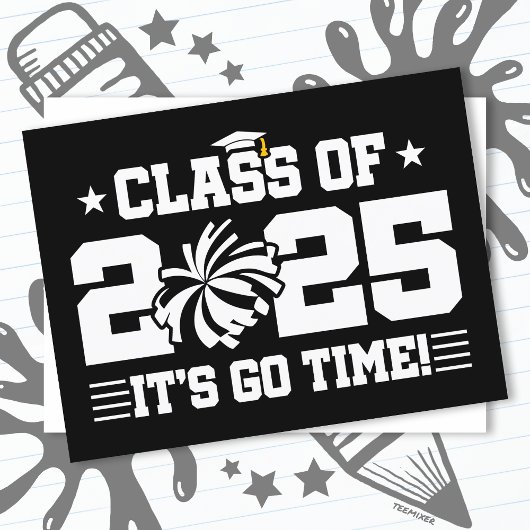 応援チアリーダー2025年上級卒業クラス ポストカード