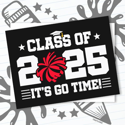 応援チアリーダー2025年上級卒業クラス ポストカード