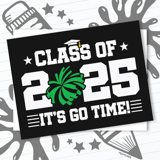 応援チアリーダー2025年上級卒業クラス ポストカード