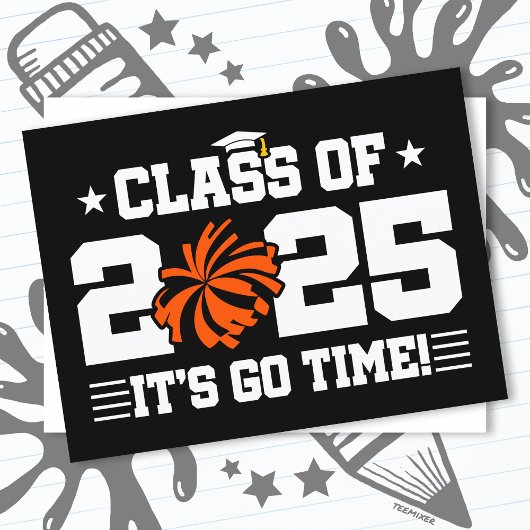 応援チアリーダー2025年上級卒業クラス ポストカード