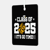 応援チアリーダー2025年上級卒業クラス メタルオーナメント (正面左)