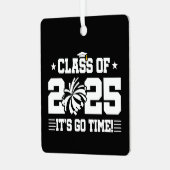 応援チアリーダー2025年上級卒業クラス メタルオーナメント (正面左)