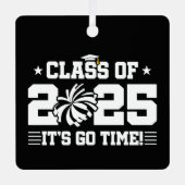 応援チアリーダー2025年上級卒業クラス メタルオーナメント (正面)