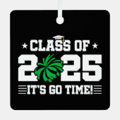 応援チアリーダー2025年上級卒業クラス メタルオーナメント (正面)