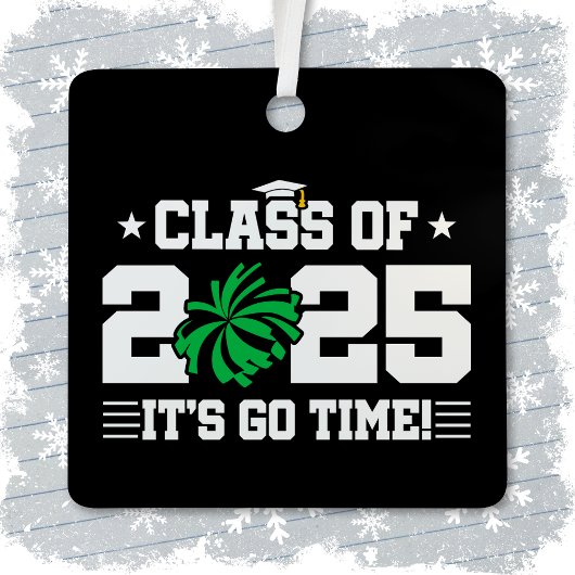 応援チアリーダー2025年上級卒業クラス メタルオーナメント