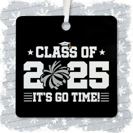 応援チアリーダー2025年上級卒業クラス メタルオーナメント