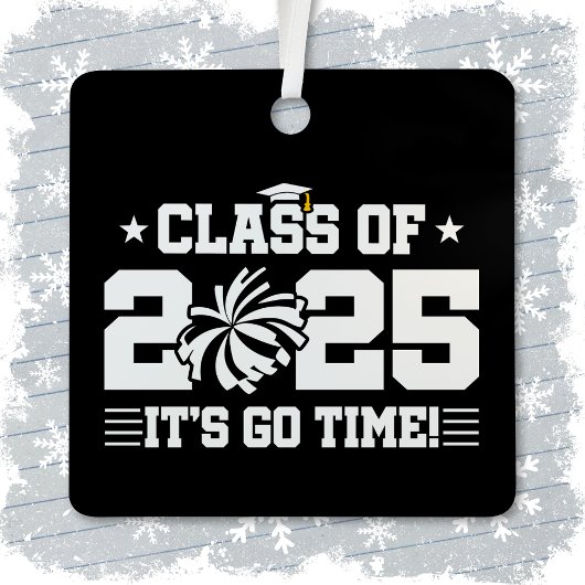 応援チアリーダー2025年上級卒業クラス メタルオーナメント