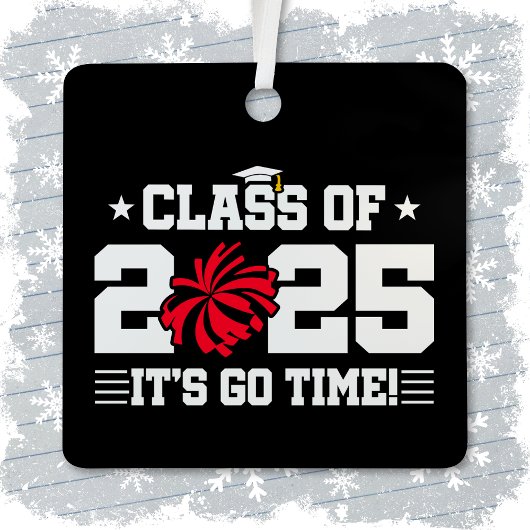 応援チアリーダー2025年上級卒業クラス メタルオーナメント