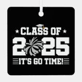 応援チアリーダー2025年上級卒業クラス メタルオーナメント (裏面)