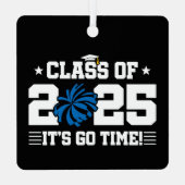 応援チアリーダー2025年上級卒業クラス メタルオーナメント (裏面)