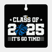 応援チアリーダー2025年上級卒業クラス メタルオーナメント (正面)