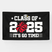 応援チアリーダー2025年上級卒業クラス 横断幕 (横)