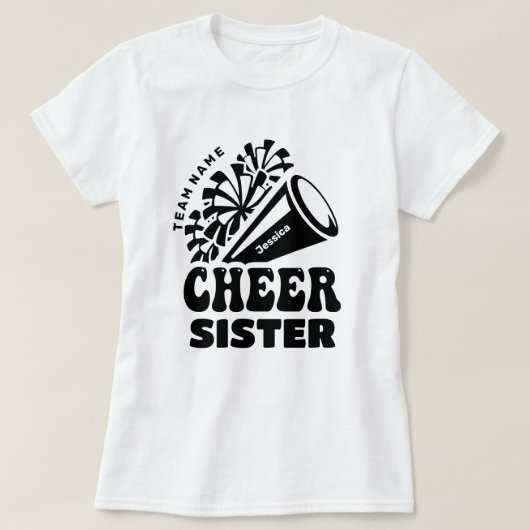 応援チームカスタム名&キッド名の妹 Tシャツ (デザイン正面)