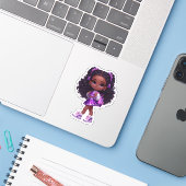 応援チームメンバー – パープル シール (ノートパソコンとiPhone)