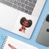 応援チームメンバー – 赤 シール (ノートパソコンとiPhone)