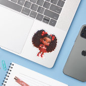 応援チームメンバー – 赤 シール (ノートパソコンとiPhone)