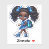 応援チームメンバー – 青 シール (シート)