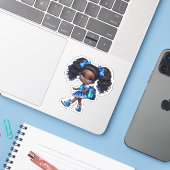 応援チームメンバー – 青 シール (ノートパソコンとiPhone)