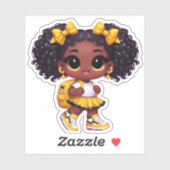 応援チームメンバー – 黄色 シール (シート)