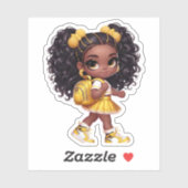 応援チームメンバー – 黄色 シール (シート)