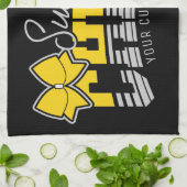 応援チームADD NAME学校アスリートチアリーダー キッチンタオル (折り畳み)