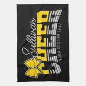 応援チームADD NAME学校アスリートチアリーダー キッチンタオル (縦)