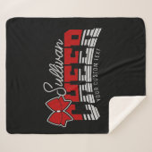 応援チームADD NAME学校アスリートチアリーダー シェルパブランケット (正面(横))