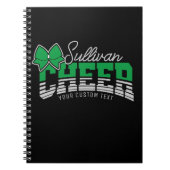 応援チームADD NAME学校アスリートチアリーダー ノートブック (正面)