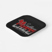 応援チームADD NAME学校アスリートチアリーダー ペーパープレート (傾斜あり)