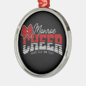 応援チームADD NAME学校アスリートチアリーダー メタルオーナメント (左)