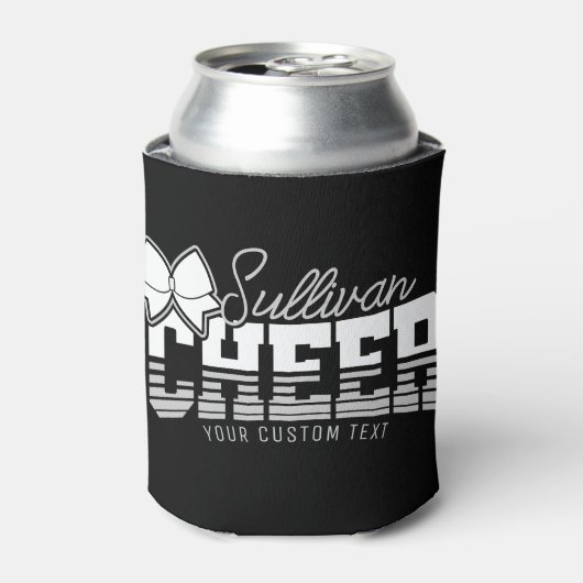 応援チームADD NAME学校アスリートチアリーダー 缶クーラー (缶正面)