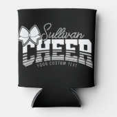 応援チームADD NAME学校アスリートチアリーダー 缶クーラー (正面)