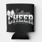 応援チームADD NAME学校アスリートチアリーダー 缶クーラー (裏面)