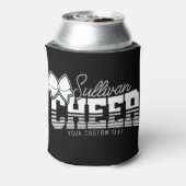 応援チームADD NAME学校アスリートチアリーダー 缶クーラー (缶裏面)