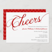 応援ディナーパーティー 招待状 (正面/裏面)