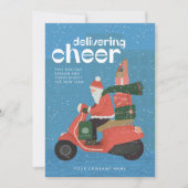 応援デリバリーサンタスクータービジネスホリデーカード シーズンカード (正面)